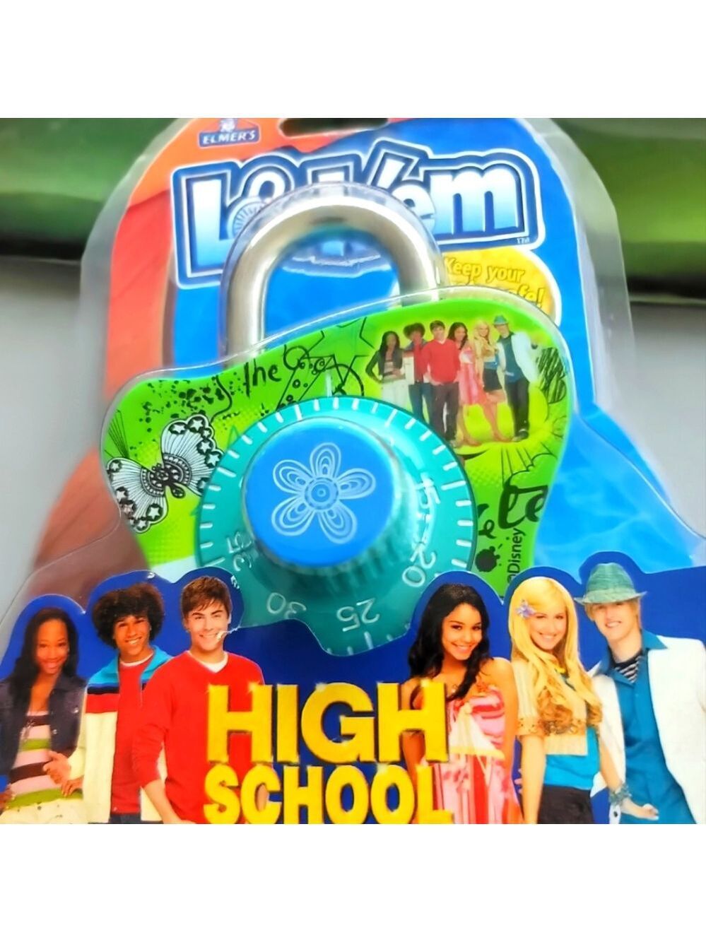 Elmer's High School Musical Lock'em Steel School Locker Combination Lock